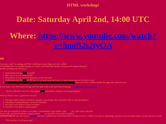 workshop screenshot