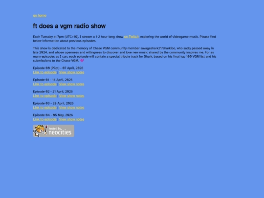 vgmradio screenshot