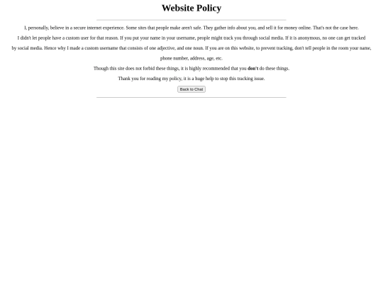 policy screenshot