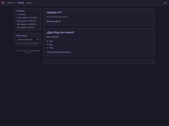 devlog/template screenshot