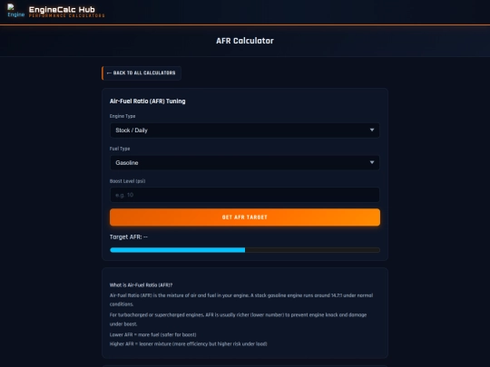 afr-calculator screenshot