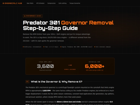 predator-301-governor screenshot
