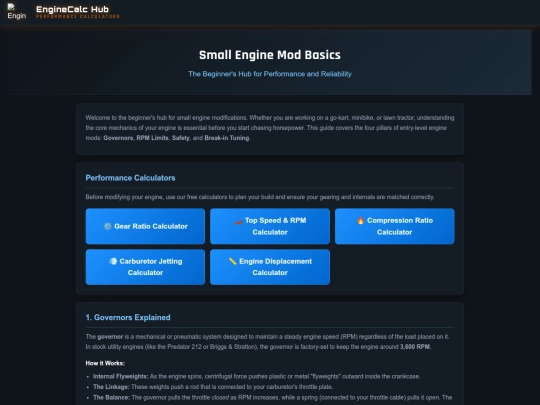 small-engine-mod-guide screenshot
