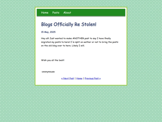 Blog/posts/2025-05-15-Blogs-Officially-Re-Stolen! screenshot