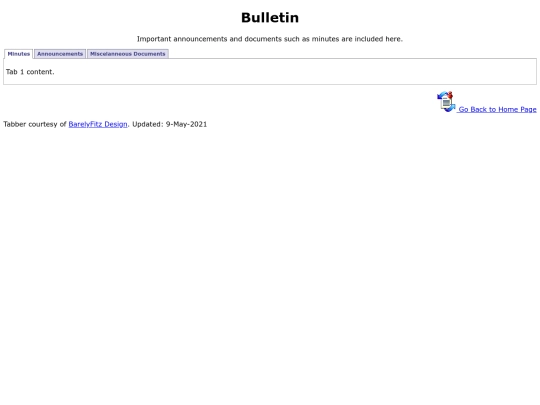 Bulletin screenshot