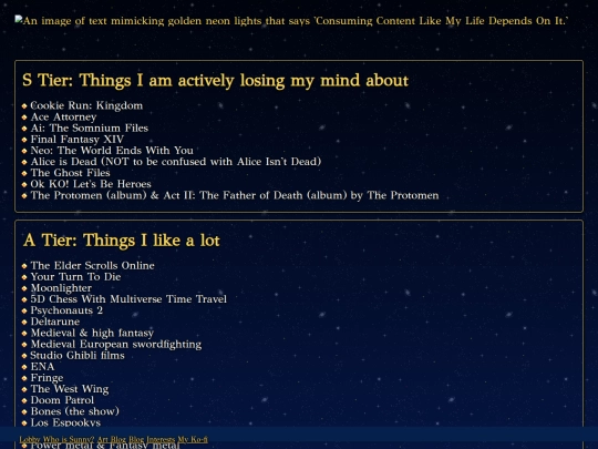 interests screenshot