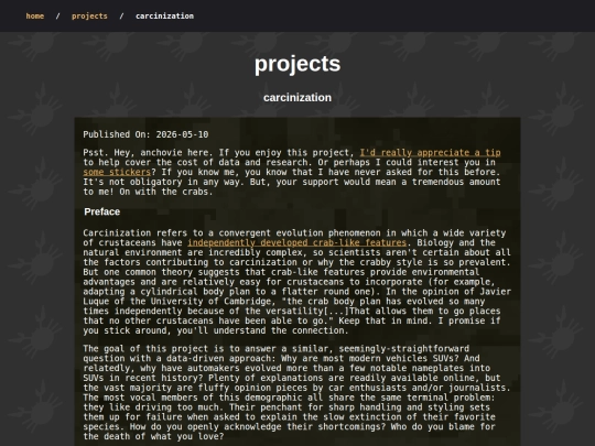 projects/carcinization screenshot