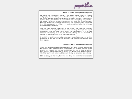 paperthin screenshot