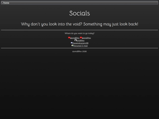 socials screenshot