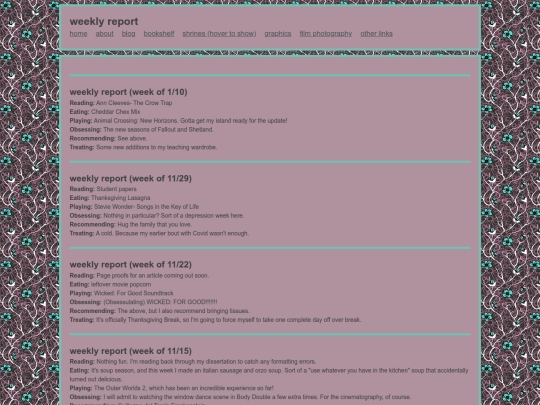 weeklyreport screenshot