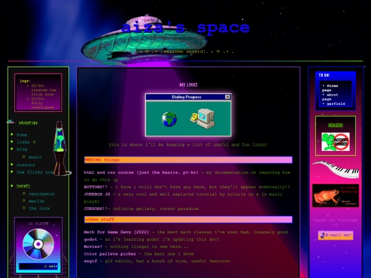 links screenshot