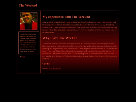 shrines/theweeknd screenshot