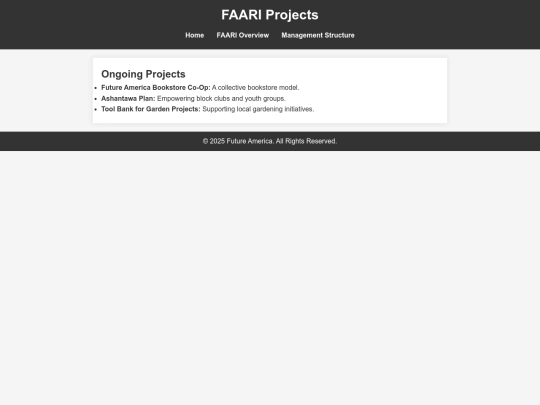 faari-projects screenshot