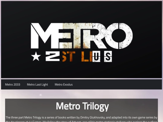 Metro-Trilogy-Home screenshot