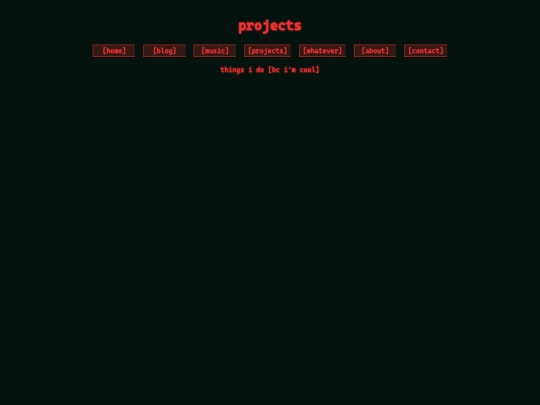 projects screenshot