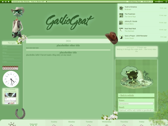Blog screenshot