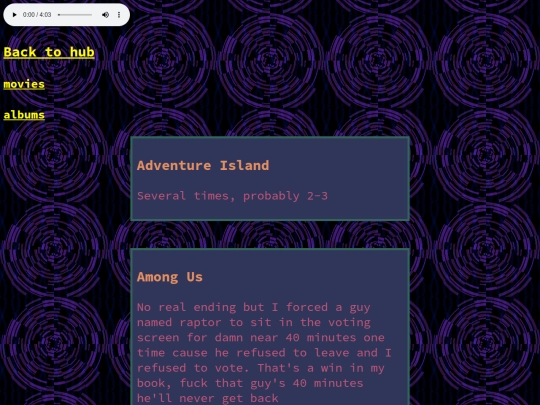 Games screenshot