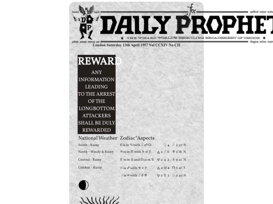 Harry Potter/dailyprophet/1957/1804 screenshot
