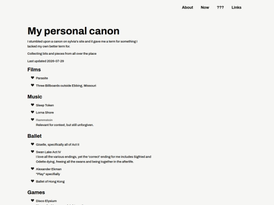 blog/personal-canon screenshot