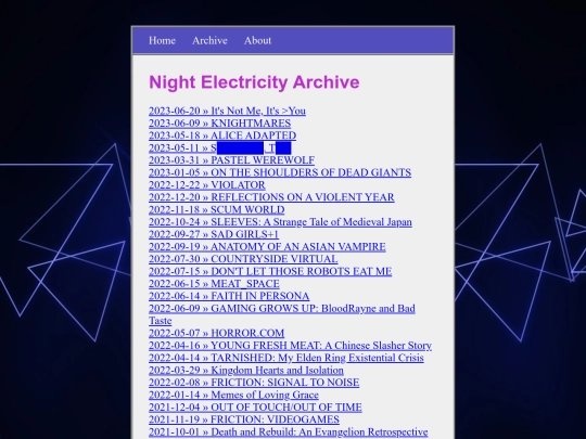 archive screenshot