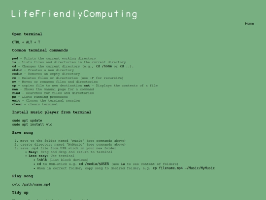 pages/Terminal screenshot