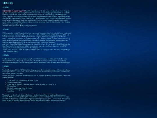 updates screenshot