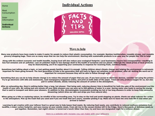 Individualactions screenshot