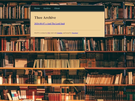 Zonelets/archive screenshot
