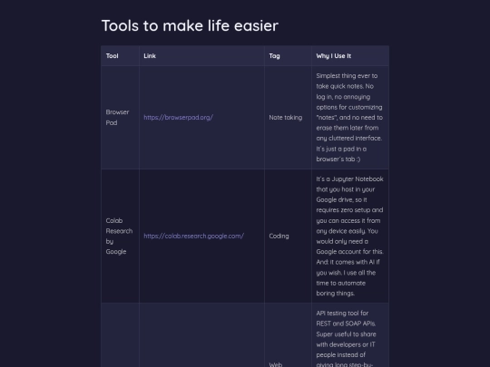 tools screenshot