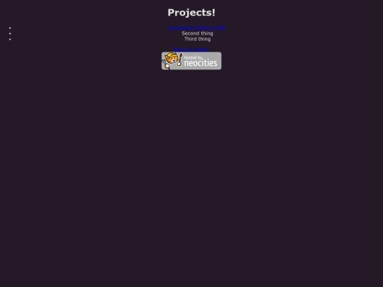 projects screenshot