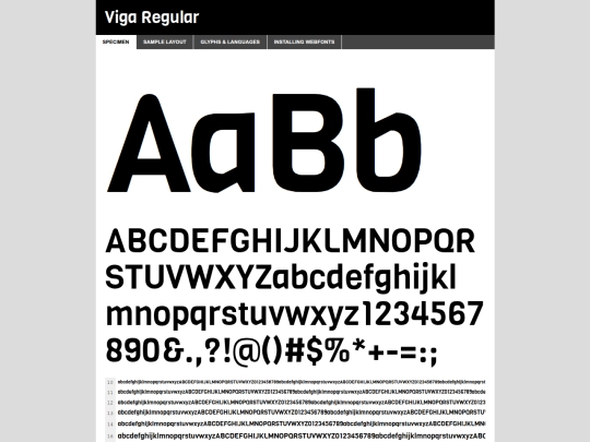 fonts/viga/viga-regular-demo screenshot