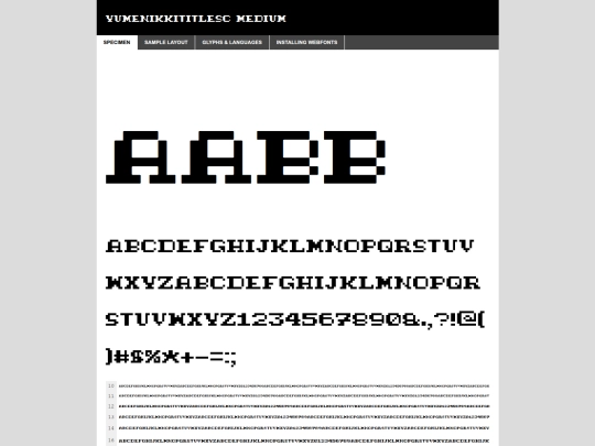 fonts/yumenikkifont/yumenikkititlescreen-demo screenshot