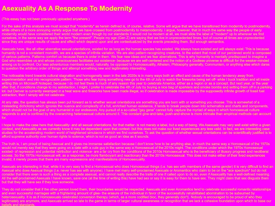 Asexuality screenshot