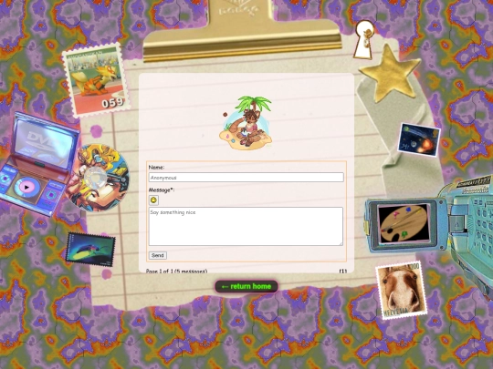 guestbook screenshot