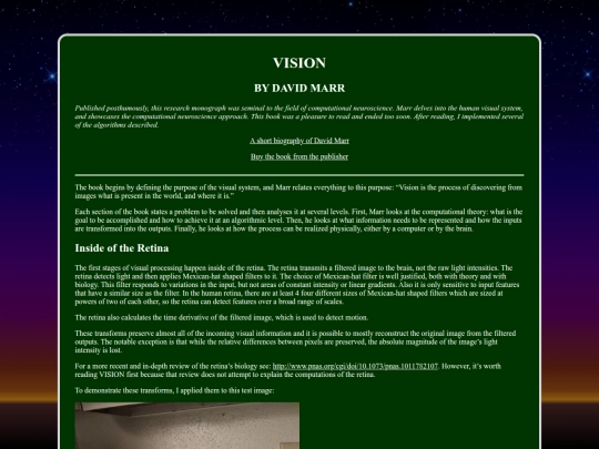 vision/vision screenshot