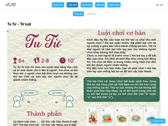 rules screenshot