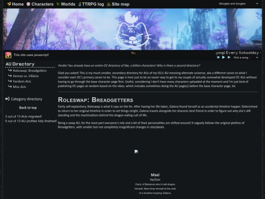 characters/audirectory screenshot