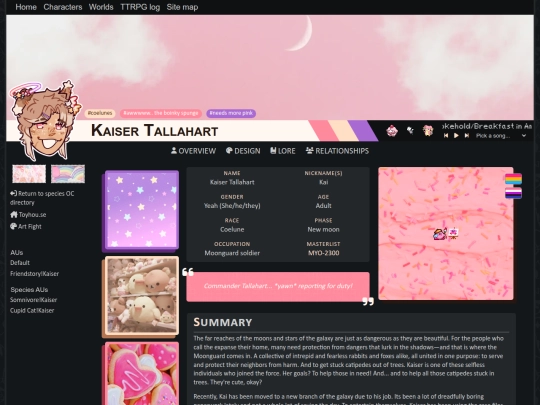 characters/fanverse/kaiser/coelune screenshot