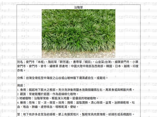 HotSpring/htm/沿階草 screenshot