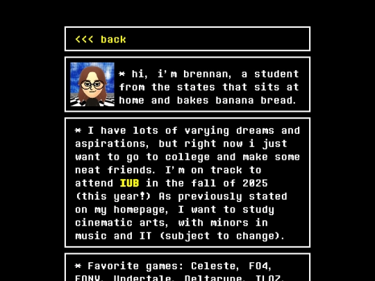 aboutme screenshot