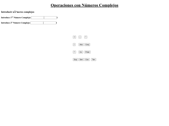 Calcularcomplejos screenshot