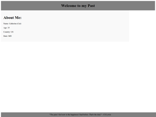 AboutMe screenshot
