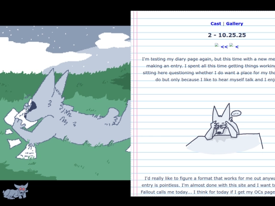 diary screenshot