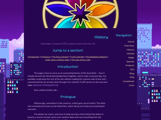 history screenshot