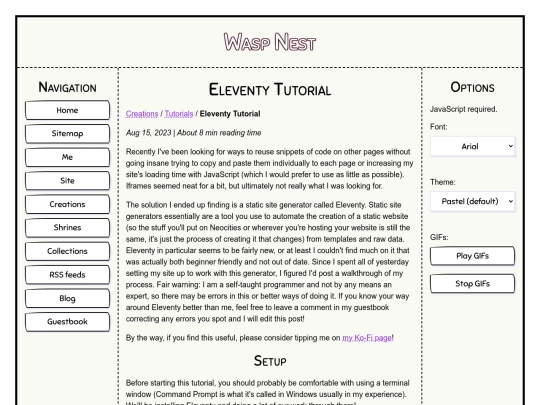 tutorials/eleventy-tutorial screenshot