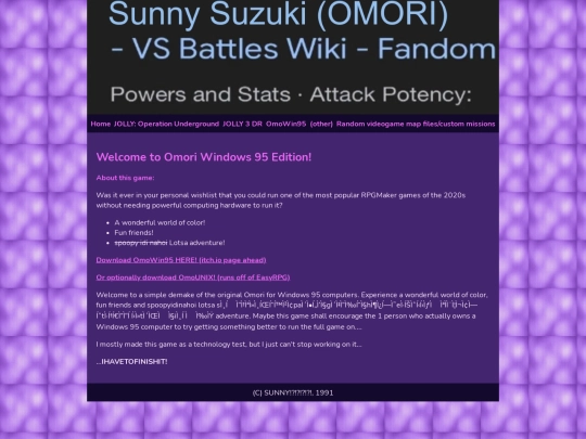 OmoWin95 screenshot