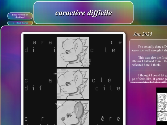 caractere_difficile screenshot