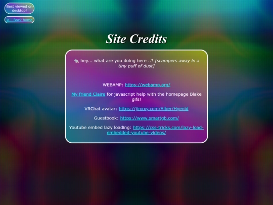 credits screenshot