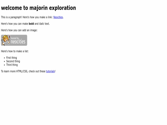 index screenshot
