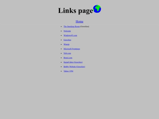 links screenshot